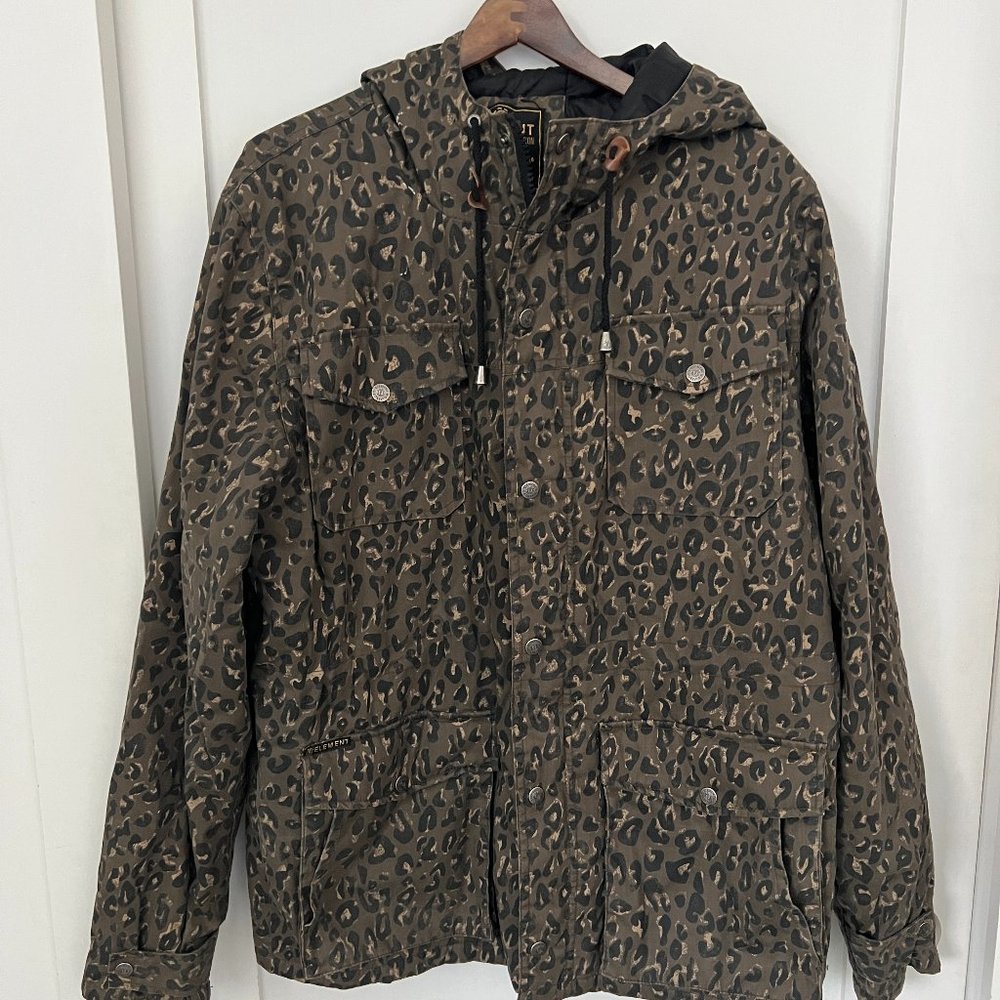 Element surf brand ski/rain light breaker jacket in camo
